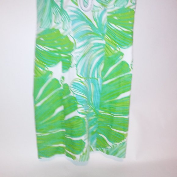 Lilly Pulitzer Tessa Dress Size 2 Shift Tropical Green White Embroidered Zip Up - Picture 9 of 15
